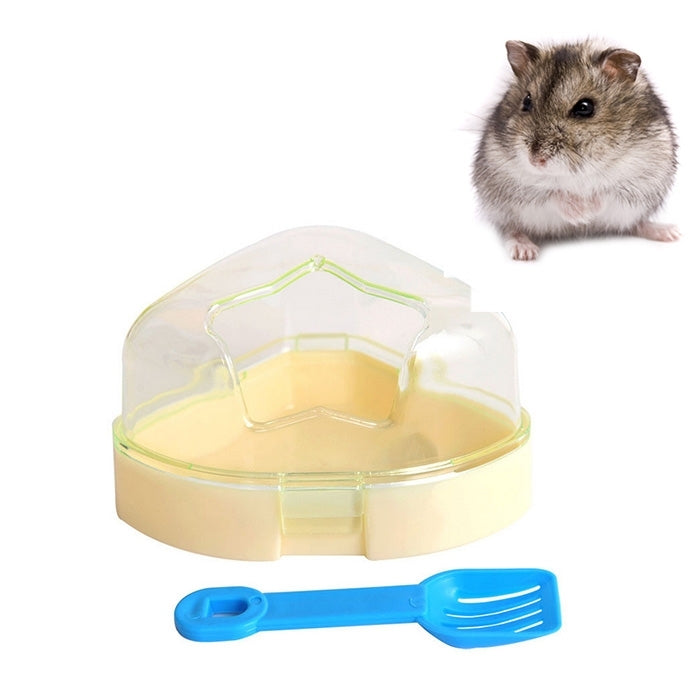 Pet Five-pointed Star Hamster Bathroom Small Pets Bathing Basin Detachable Ventilation Pet Bath Tubs